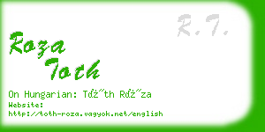 roza toth business card